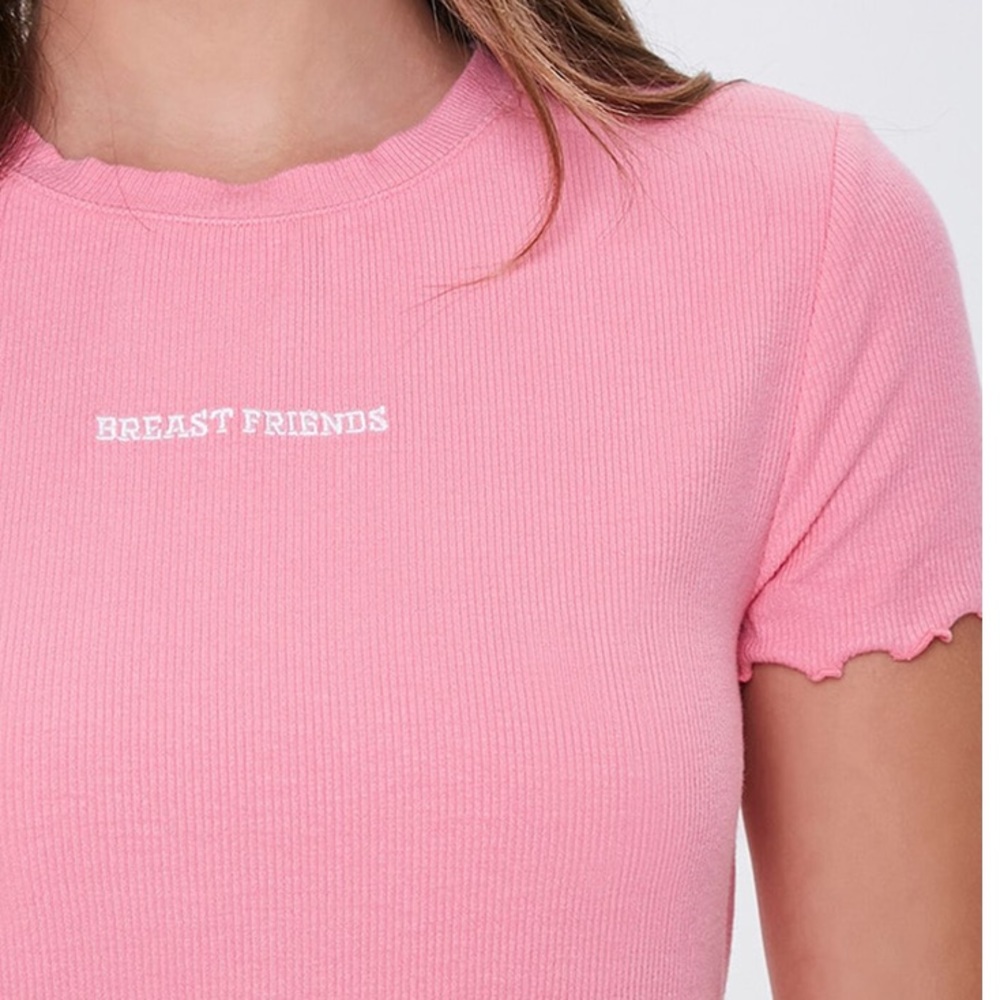 FOREVER21 Stand Up To Cancer Breast Friends Tee Small
